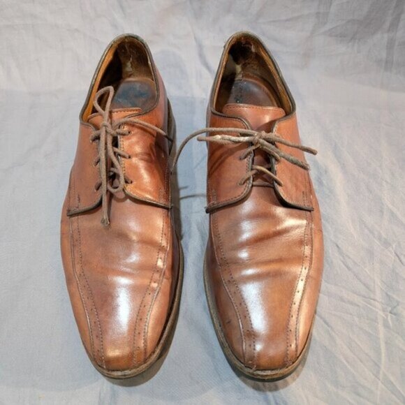 Allen Edmonds Brown Leather Oxford Derby Shoes Men Size 10.5 - Picture 1 of 12